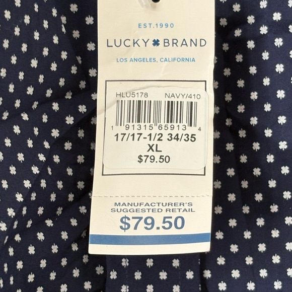 Lucky Brand Men All Over Print Button Down Long Sleeve Shirt NWT XL - Picture 6 of 12